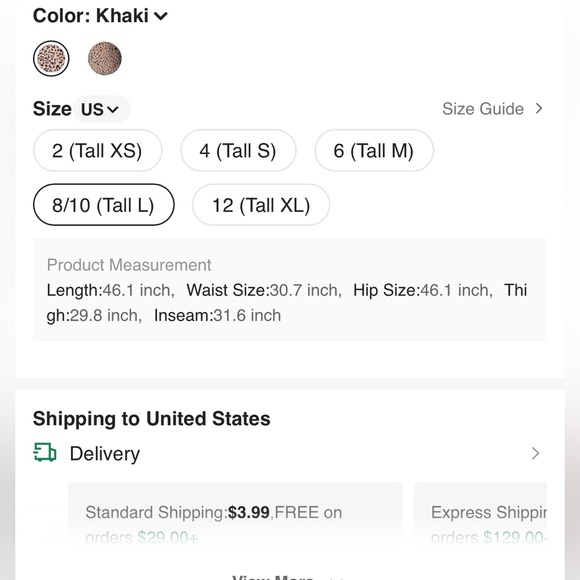 Wide Leg Leopard Pants - Picture 4 of 4